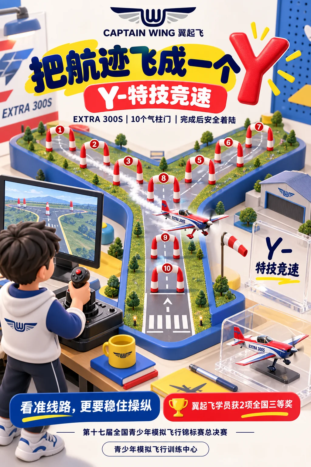 Extra 300S Y 特技竞速海报